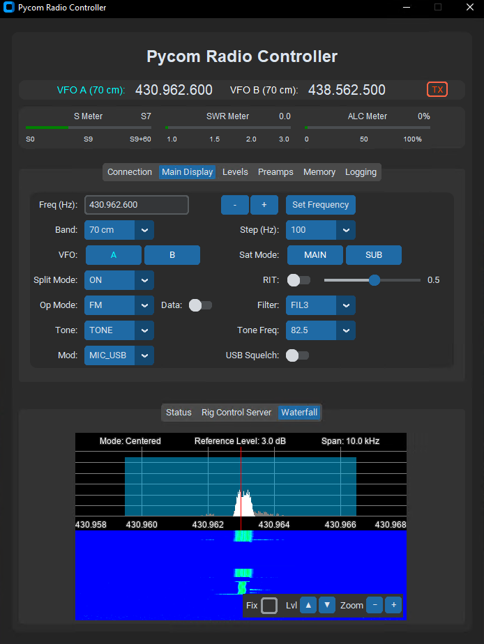 Pycom Radio Controller Interface